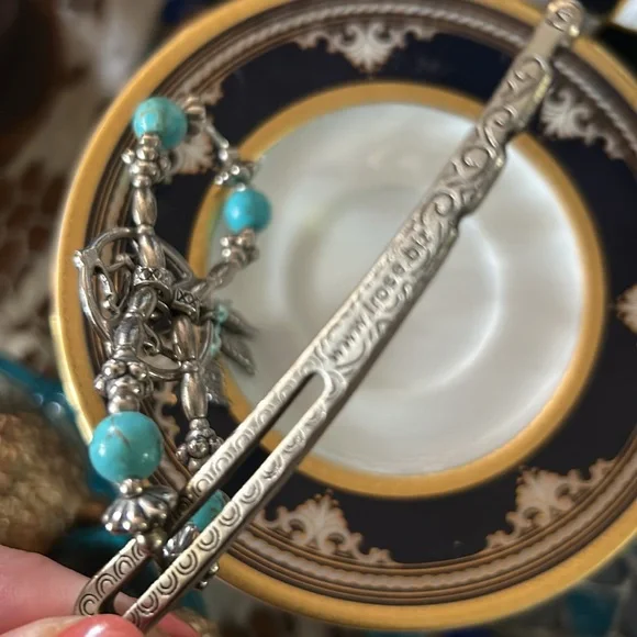 Native American Dream Catcher Hair Barrette - Picture 5 of 10